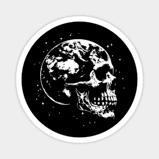 skull earth dying Magnet